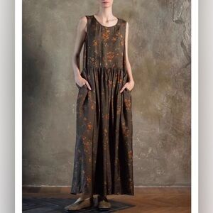 Uma Wang Ardal Maxi Dress - Brown